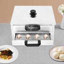 HOHOBLA LOYALHEARTDY-BTG 2 Layer Manual Cantonese Rice Noodle Rolls Machine Stainless Steel Food Steamer - Default - View 9