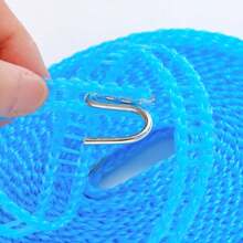 2pcs/Set 5m Anti-Slip, Windproof Clothesline, Fence-Style Drying Rope, Outdoor Travel Hanging Rope - Same Style In Multiple Colors - View 7