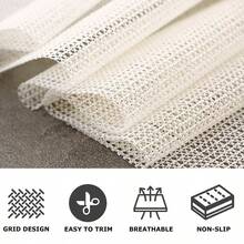 antideslizantes para alfombras de 8 x 10 pies para suelos de madera dura, tapn deslizante de colchn, almohadillas para orejas gruesas para suelos de azulejos, agarre para alfombra de rea, - 910x711Rectangular - Ver 4