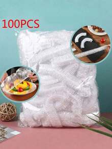 200 Pcs Disposable Food Cling Film Cover Shower Head Cover Multi-Purpose Disposable Shrink Bag Disposable Shoe Cover Thickened Kitchen Cling Film Household Refrigerator Refrigerated Food Preservation Cover Elastic Telescopic Cover - Multicolor - View 13