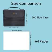 120/150/200 Slots Portable Colored Pencil Case, Oxford Cloth Travel Storage Bag,Stationery