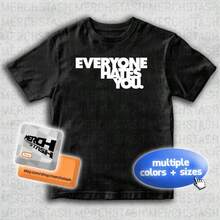 Everyone Hates You Stunmic Rehab Rehabilitation Logo T-Shirt Tee _ Nettspend Osamason Che - màu đen - Xem 1