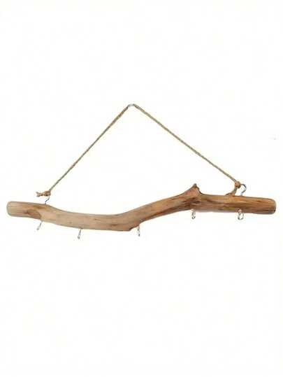 2 pièces/1 pièce Crochets muraux en forme de branche d'arbre, crochets en bois flotté, crochets rétro, installation facile, style rustique, convient pour accrocher de petits articles et des clés, accessoires de rangement pour la cuisine de la maison, crochets pratiques