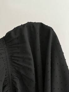 Rusttydustty Áo hai dây ren phối họa tiết phong cách Bohemian với tua rua, thích hợp cho kỳ nghỉ, trang phục thường ngày, thanh lịch, cũng phù hợp cho các lễ hội âm nhạc, màu đen mùa xuân. - màu đen - Xem 8