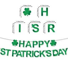 1套/2套三叶草字母横幅悬挂螺旋装饰，三叶草悬挂螺旋装饰，爱尔兰装饰，家居派对礼品用品 - 彩色 - 查看 11