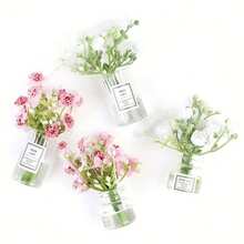 1 chiếc bình hoa thủy tinh mini tỷ lệ 1/12 dùng để cắm hoa, mô hình trang trí thu nhỏ với cây giả và hoa tươi, trang trí xe hơi, quà tặng ngày Valentine, quà nhét túi quà dự tiệc. - Nhiều màu - Xem 6