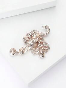 奢华水钻火烈鸟胸针 - 鸟类动物胸针，男女皆宜，休闲派对珠宝配饰/朋友礼物徽章装饰 - 火烈鳥 - 查看 5