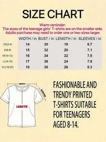 Teen Girl Summer Clothes Summer Tops Y2K Style, Abstract Faces & Star Print Short Sleeve Tee, Teen Shirts Girls Shirts, Round Neck Breathable Fabric, Teen Girl Outfits Art Teen Girl Gifts - 白色 - 查看 2