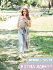 LELE LON Ergonomic Double-Loop Baby Bib With Adjustable Shoulder Straps, Newborn Feeding Cover, Drool Bib To Enhance Baby's Comfort; Double-Loop Baby Carrier, Newborn Front & Back Carrier, Convenient For Outdoor Carrying; Baby Carrier Hanging Bag