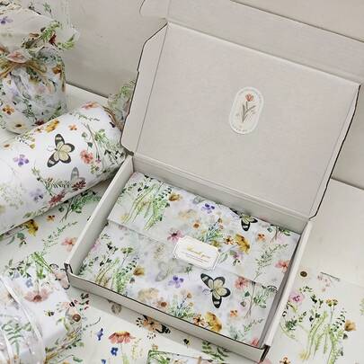 20 hojas de papel de regalo con patrón de mariposas coloridas de 50*35 cm, papel semi transparente y delgado, adecuado para primavera/verano, Día de la Madre, bodas, cumpleaños, embalaje de regalos festivos, embalaje de ramos