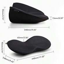 Cojn de Asiento de Automvil de 440 * 240 * 95 Mm para Conductor Grueso, KIMISS Cojn de Asiento de Automvil Porttil Cojn de Asiento de Elevacin de Automvil Cojn de Alivio - como se muestra en la figura - Ver 4