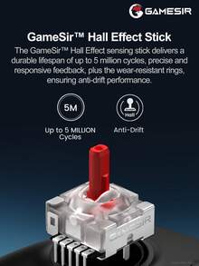 GameSir G7 HE Wired Game Controller, Compatible With Series X/S, One X/S, Win 10/11 And Steam PC, Equipped With Hall Effect Joysticks And Analog Triggers, 4 Asymmetric Vibration Motors, 2 Mappable Advanced Buttons, Customizable Software, Magnetic Detachable Faceplate. - G7 - View 5