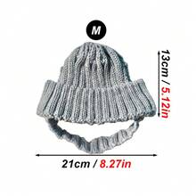 1顶防滑弹力保暖针织宠物帽，防风柔软宠物耳罩头带，适合猫、狗、兔子等宠物在秋冬季节佩戴，是新年、圣诞节的理想之选。 - 彩色 - 查看 15