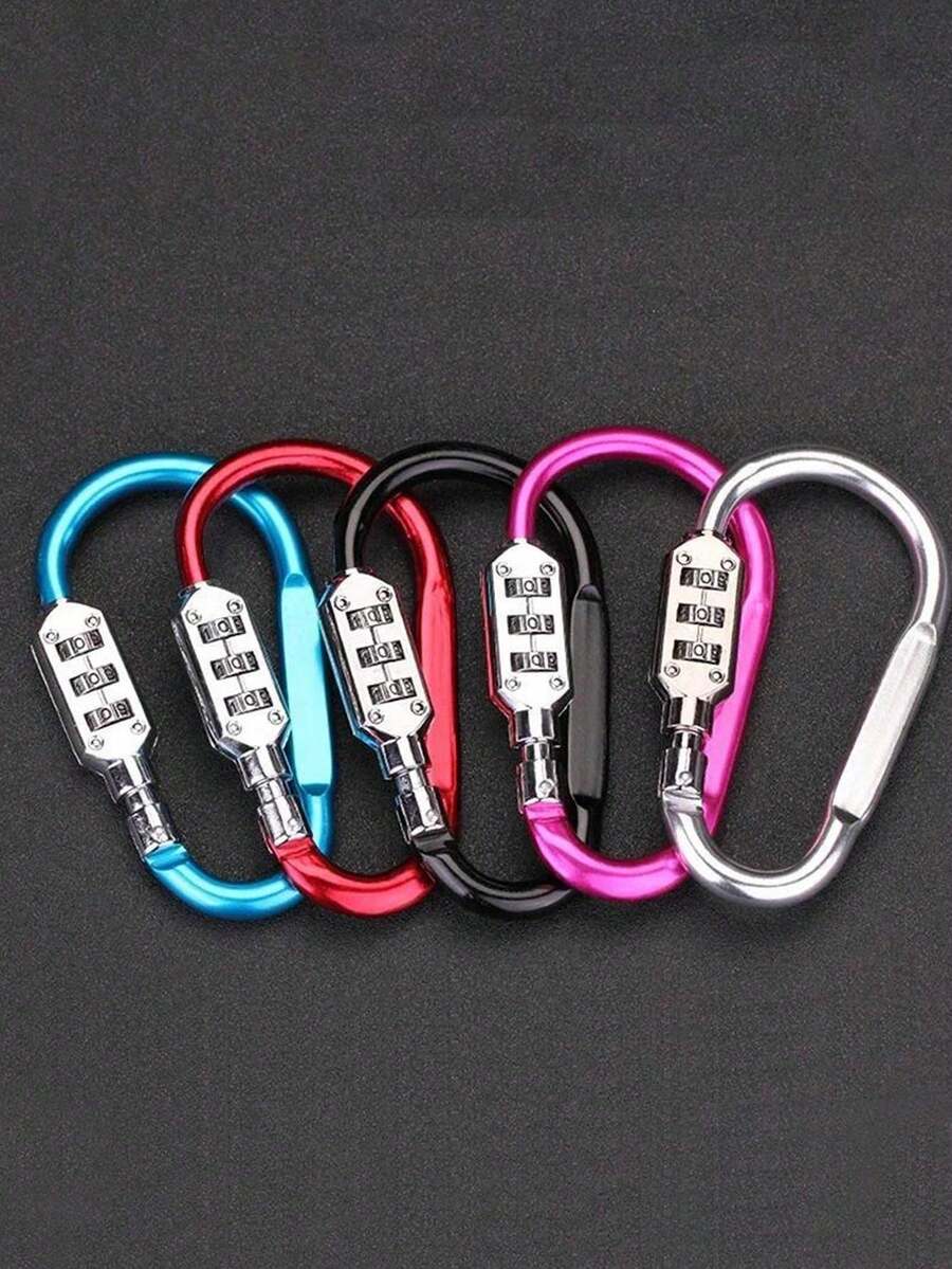 3-Digit Dial Combination Code Number Lock Padlock For Luggage, Zipper Bags, Backpacks, Handbags, Suitcases, Drawers, Outdoor Use, Firm - Multicolor - View 1