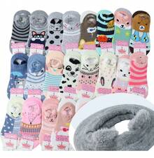 TendenciaTin Calcetín Kawai Dama Con Orejitas,  6 ParesCalidad premium - Negro - Ver 2