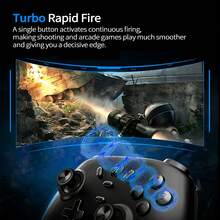 Lenovo S07 Pengontrol Gaming yang Nyaman, Nirkabel Tiga Mode, Daya Tahan Baterai Sangat Lama, Desain Ringan, Sempurna untuk Bermain Maraton, Kompatibel dengan Nintendo Switch, PC, dan Ponsel, Hitam - Hitam - View 7