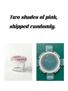 3pcs Thick Glass Food Storage Jars With Airtight Lids, Food Container Set - Ideal For Picnics, Meal Prep, Fridge Organization, Also Suitable For Baby Food, Microwave & Freezer, Cute Portable & Durable Design - Multicolor - View 11