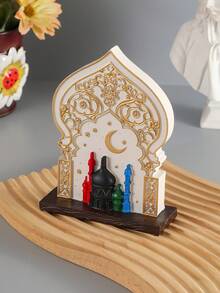 1pc Simple Resin Arabic Style Decor Ornament. Can Be Used For Home Decor, Indoor Decor, Tea Room Decor, Office Decor, And Wedding Decor. Also Suitable As A Graduation Gift, Back-To-School Gift, Or Gift For Women. Applicable Scenarios Include Room Decor, Home Decor, Birthday Decor, Wedding Decor, Birthday Room Decor, Bedroom Decor, Party Decor, And More. - Multicolor - View 4