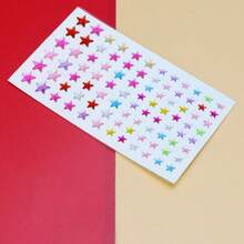 亚克力钻石心形星星贴纸，儿童DIY派对，相册，手机，杯子，水晶钻石贴纸 - 彩色 - 查看 18