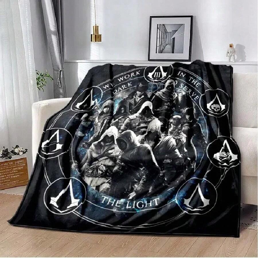 Manta con impresión 3D de Monster Jam Truck, manta ligera y cálida para sofá, cama, oficina o auto - Blanco - Ver 1
