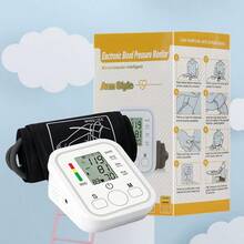 Digital LCD Blood Pressure Monitor For Arm, Cuff Blood Pressure Monitor, Maumanometer, Mexican Speech Function, Portable Electronic Sphygmomanometer For Smart Users, Automatic: One-Click Measurement, No Inflatable Or Manual Auscultation, Reads Measurements Aloud (Systolic And Diastolic, Heart Rate), Easy To View, Indicates Abnormal Heartbeats, Supports Different Users, Backlit Screen Design, Large Print For Nighttime Viewing, Designed For Daily Family Monitoring. Includes Free Sport Fat Burning Patch - White - View 4