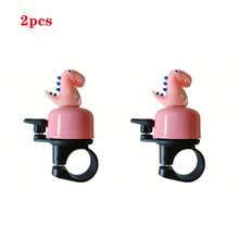 جرس دراجة بشكل ديناصور، صوت عالي 120 ديسيبل، جرس معدني متين - تأثير صوت الزئير للدراجات الجبلية والطرق، إكسسوار دراجة خارجي ممتع - متعدد الألوان - مشاهدة 17