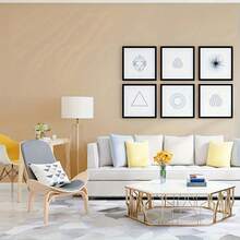 One Roll Of Self-Adhesive Wallpaper; It Is A Removable Vinyl Wallpaper In Willow Bud Green And Champagne Gold, Featuring A Peel-And-Stick Design. Suitable For Decorating Countertops, Cabinets, Furniture And Room Walls, It Allows Random Pattern Splicing And Can Be Detached Without Residue. - Champagne Gold - View 10