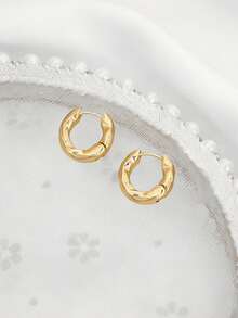 1 Pair Minimalist Elegant Business/Casual Earrings, Versatile Everyday Wear - Geometric Earrings - View 2