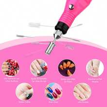 TendenciaKit Torno Limador Eléctrico Para Uñas De Pies Y Manos Pulido FucsiaCalidad premium - 1 - Ver 4
