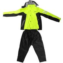 Conjunto de impermeable y pantalones de ciclismo para mujer y hombre, impermeable, ligero, reflectante, para motocicleta, cortavientos, chaqueta y pantalones - A - Ver 2