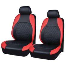 9pcs/4pcs Universal Diamond Patterned Leather Car Seat Covers - Shiny Design, Compatible With Airbags, Suitable For SUVs, Sedans, And Including Front Seat Covers, Backrest Covers, Rear Seat Covers, And Pillowcases; Car Seat Covers