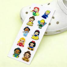 10件套公主系列运动鞋配件，公主系列鞋花，美人鱼鞋花，鞋花，贝儿鞋扣，鞋花，长发公主鞋扣，茉莉公主鞋花，鞋花，睡美人鞋花，公主派对礼品，装饰鞋花，个性化鞋花，精致质感个性化鞋扣 - 彩色 - 查看 4