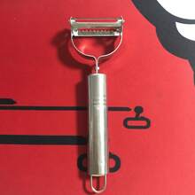 1个不锈钢削皮器，多功能水果蔬菜削皮器，土豆削皮器，切片器 - 白色 - 查看 10