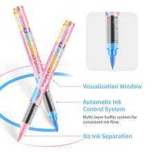 FLYSEA 24/36-Color Macaron Markers, Soft-Tip Liquid Color Pens, Student Art Supplies, Suitable For Student Art Projects, Can Be Used To Paint On Rocks, Wood, Stones, Glass, Ceramics, And Fabric, DIY Crafts, Perfect For Back-To-School Season. - Multicolor - View 9