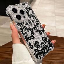 1 chiếc ốp lưng TPU trong suốt dày dặn, thiết kế tối giản, chống rơi vỡ, có đệm khí, tương thích với Apple 17 Pro Max/16 Pro Max/16 Pro/16/13 Pro Max/12 Pro Max 11, 15 Pro Max, 14 Pro Max/Galaxy, SAM/Honor/Note 13 Pro/S23 Ultra/S24 Ultra/S25/A56 - Trong sáng - Xem 3