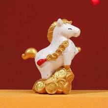 1个可爱卡通财运摆件，办公桌装饰，风水摆件，寓意吉祥，新年礼物，送给同事、男女朋友（管道、机械、办公桌配件）房间装饰家居摆件家居微缩物件 - 彩色 - 查看 20