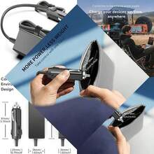 KFD Adaptador CC 12 V-24 V para Coche, Cargador para  Robusto y portátil inalámbrico SRS-XG500 Bluetooth Party Altavoz ACE2040U Bass Speaker Car Charger Encendedor - como en la foto - Ver 1