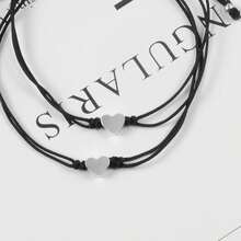 Heart Infinity Couple Bracelet, Unisex, Best Friend/Loyal Friend/Friend Promise Gift, Couple/Unisex, Friendship Wish Bracelet, Valentine's Day Gift: Clothing, Shoes, And Jewelry - B: Yin Yang - 查看 7