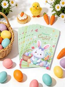 24 piezas Bolsas de regalo de Pascua feliz con pegatinas, diseño de conejos y huevos de Pascua, bolsas de regalo de Pascua de primavera, bolsas de caramelos de Pascua, sobres de regalo de Pascua, bolsas de papel, decoraciones de Pascua, decoración del hogar de Pascua, decoración de mesa, decoración de fiesta de primavera, suministros para fiestas de Pascua, suministros para la búsqueda de huevos, regalos de Pascua, regalos de cumpleaños, regalos elegantes para familiares y amigos - Multicolor - Ver 10