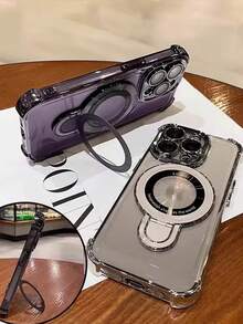 Transparent Shock-Proof Phone Case, Silver Silicone Material, Anti-Fall And Shock-Proof, Compatible With 6-16, Galaxy S8-S25, A03-A73, Note 8-20 And Redmi/Honor/MOTO/OPPO/Infinix Phones, Summer Inspired Design - Silver - View 6