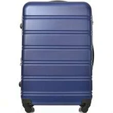 Hartschalen-Koffer, Rollkoffer, Reisekoffer, Handgepäck 4 Rollen, ABS-Material, 74.5*50.5*31.5, Dark Blue - Blue - View 3