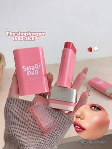 SHAQINUO 1支哑光腮红棒，修容，持久，轻盈，打造自然红润妆效，适合裸妆。 - 彩色 - 查看 6