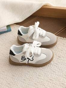 1双婴儿真皮休闲运动鞋，低帮户外多功能幼儿校鞋，春季款 - 米色 - 查看 6