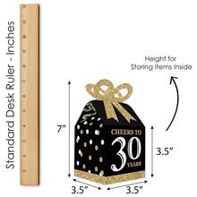 50th Birthday Party Favor Gift Boxes - Elegant Gold Square Design With 3D Bow Top - Premium Cardstock Party Supplies For Milestone Celebration, Bow Boxes, Set Of 12 Decorative Boxes - 50 Years,50thBirthday - 50歲生日 - 查看 7