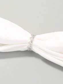 Nooxian 1pc Women's Adjustable Crown Copper Ring Inlaid With Zirconia - Silver - View 4