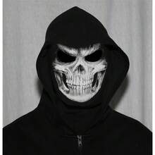 WTACTFUL Scary Skull Ghost Maske Gruselige Skelett Totenkopf Halloween Kostüm Cosplay Party Motorrad Sturmhaube-1719