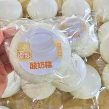 圆形酸奶蛋糕慢回弹挤压玩具，解压软萌玩具 - 彩色 - 查看 3