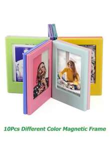 5/10/20 pezzi Cornici fotografiche magnetiche per pellicole Fujifilm Mini, cornici per foto a doppia faccia per frigorifero, cornici per opere d'arte - Multicolore - Visualizzare 7