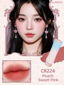 COLORROSE Lightweight Matte Lipstick, Creamy Texture, Soft Matte Finish, Lightweight And Non-Sticky, High Pigmentation Lipstick, Infused With Moisturizing Cream Formula, Ideal For Everyday Makeup - CR224 - View 6