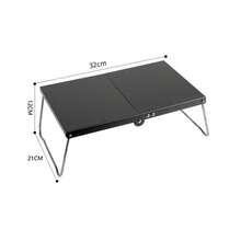 户外露营折叠桌 不锈钢便携式蜘蛛炉配件 薄镂空设计 烧烤野餐桌 - 彩色 - 查看 9